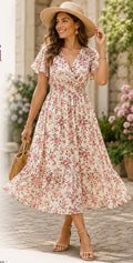 Robe Midi Fleurie